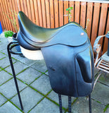 DR 17.5" K&M Surface Block Dressage saddle.  Black MW