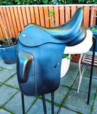 DR 17.5" K&M Surface Block Dressage saddle.  Black MW