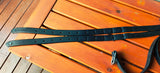 65" 177cm Stibben blue dot stirrup leathers Black (USED)