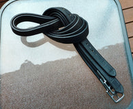 58" 147cm BATES stirrup leathers Blck (USED)