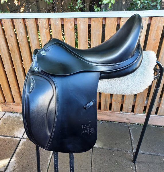 SOLD...........17" PRESTIGE X HELEN DRESSAGE SADDLE, MW/W 34....ON HOLD