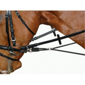LEATHER ROUND ELASTIC SIDE REINS